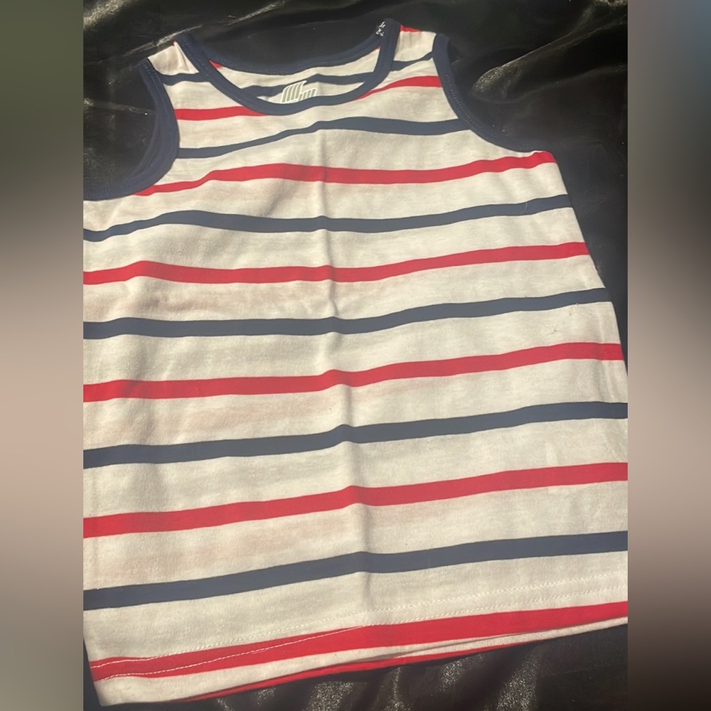 2 Fourth of July tanktops, toddler